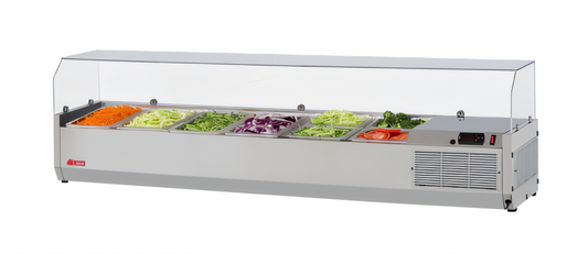 Turbo Air CTST-1500G-N E-line Refrigerated Prep Tables - CTST-1500G-N