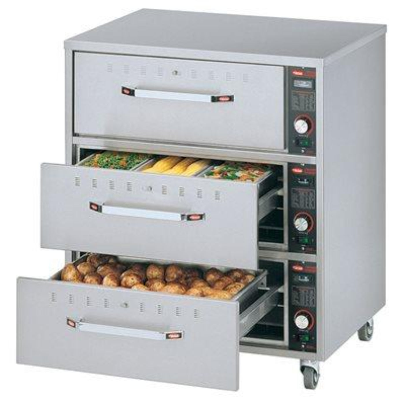 Hatco HDW-3 30" Freestanding 3 Drawer Warmer - 120V, 1 Phase -N HDW-3