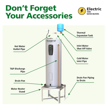 A.O. Smith Signature 300 50-Gallons Short  5500-watt Double Element Smart Electric Water Heater with Leak Detection - Item #3806370 | Model #EE9-50R55DV