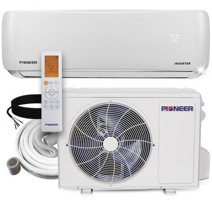 Pioneer 24,000 BTU 18 SEER2 Ductless Mini-Split Inverter+ Air Conditioner Heat Pump System Full Set 230V - WYS024GMFI20RL-10