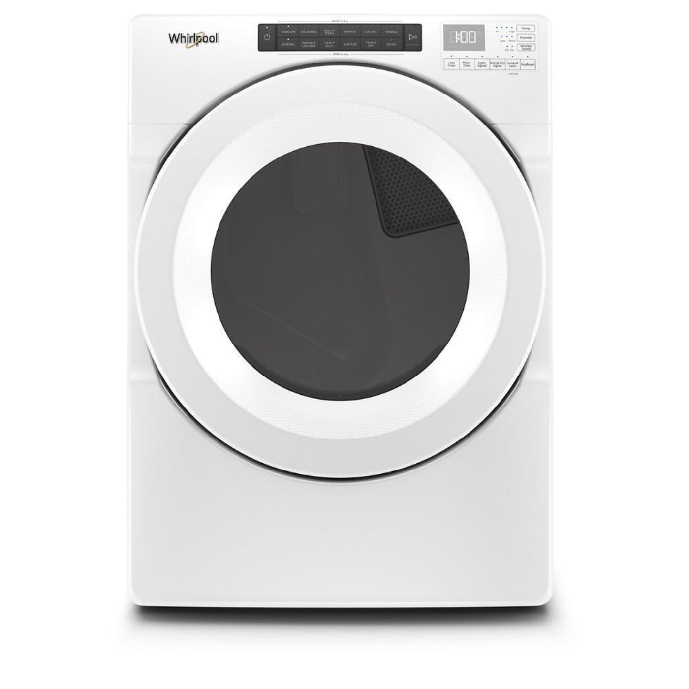 WHIRLPOOL 7.4 cu.ft Front Load Long Vent Gas Dryer with Intuitive Controls White - WGD560LHW