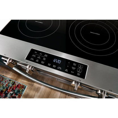 WHIRLPOOL 30-inch Electric Smart Range with Air Cooking Technology Stainless - WSES5030SZ