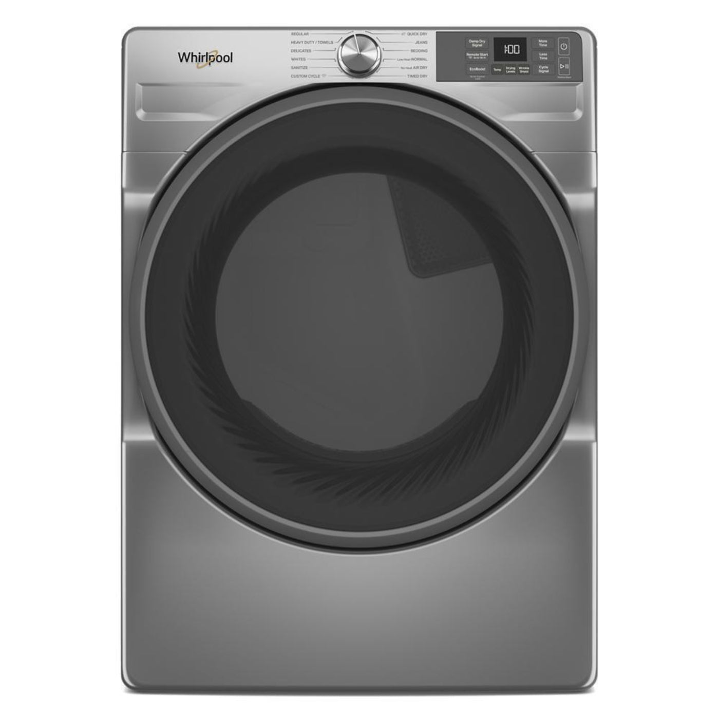 WHIRLPOOL 7.4 cu. ft. Smart Front Load ENERGY STAR Gas Dryer with Wrinkle Shield Option Silver - WGD5720RR