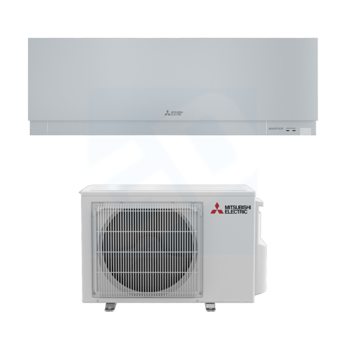 Mitsubishi L 12,000 BTU 21.7 SEER2 Wall Mounted Heat Pump System - R454B -  MSZ-EX12NLS