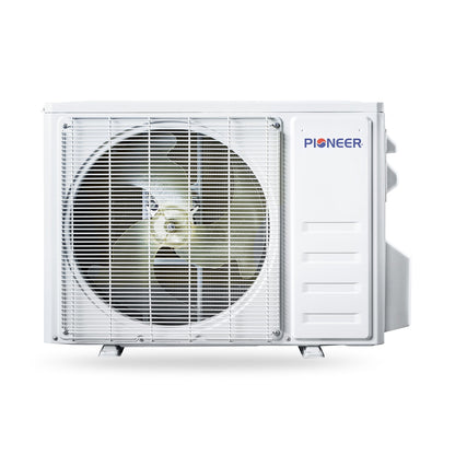 Pioneer Quantum Ultra 9,500 BTU 23 SEER2 230V 8-Way Ceiling Cassette Ductless Mini-Split Air Conditioner Inverter Heat Pump Full Set - CYT009GLSI24RL-10S