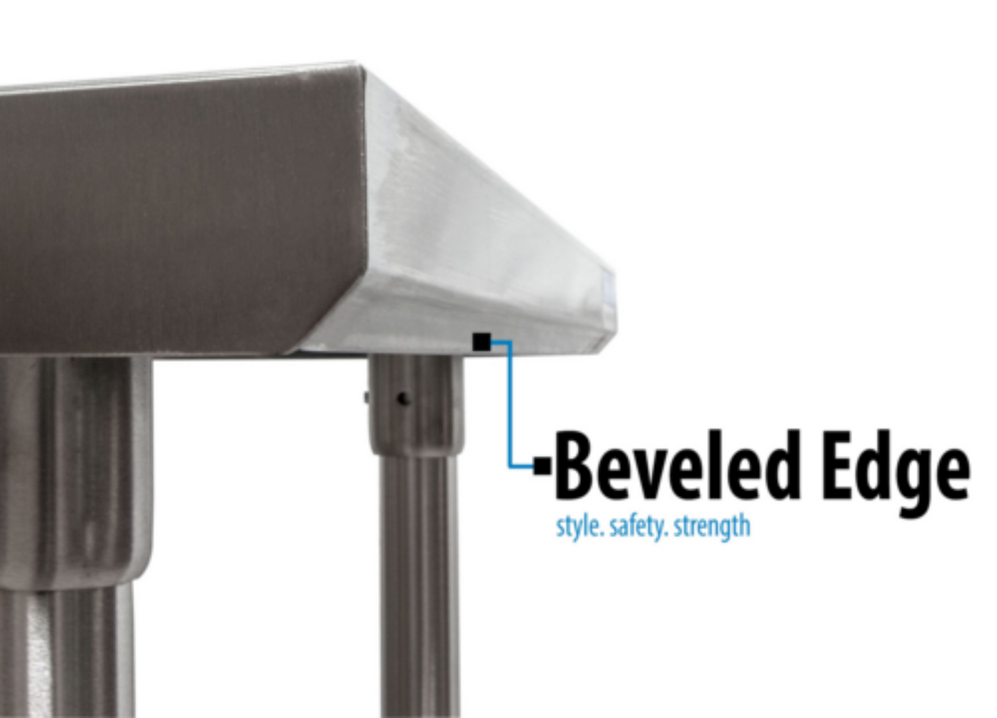 BK Resources QVTR5-3030 Stainless Steel Prep Tables