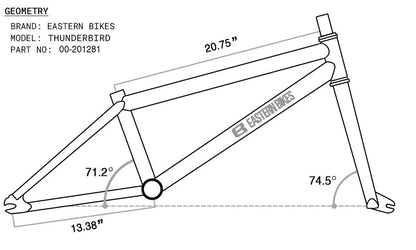 Eastern Thunderbird V1 20" BMX - Black